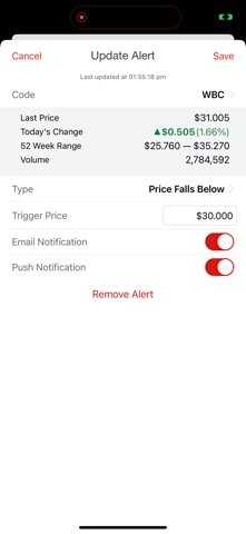 Westpac Share Trading Screenshot 8 of 9