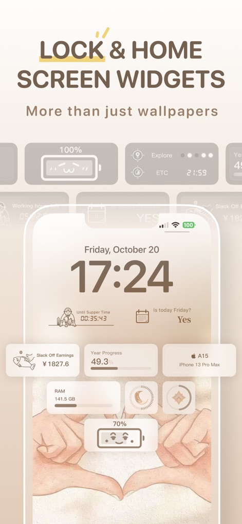 Widget Lab - Standby Themes - Uncover the depth of customization with diverse informational widgets and flexible customizable layouts for both Lock and Home Screens.