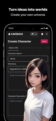 Caveduck - AI Character Chat Screenshot 4 of 5