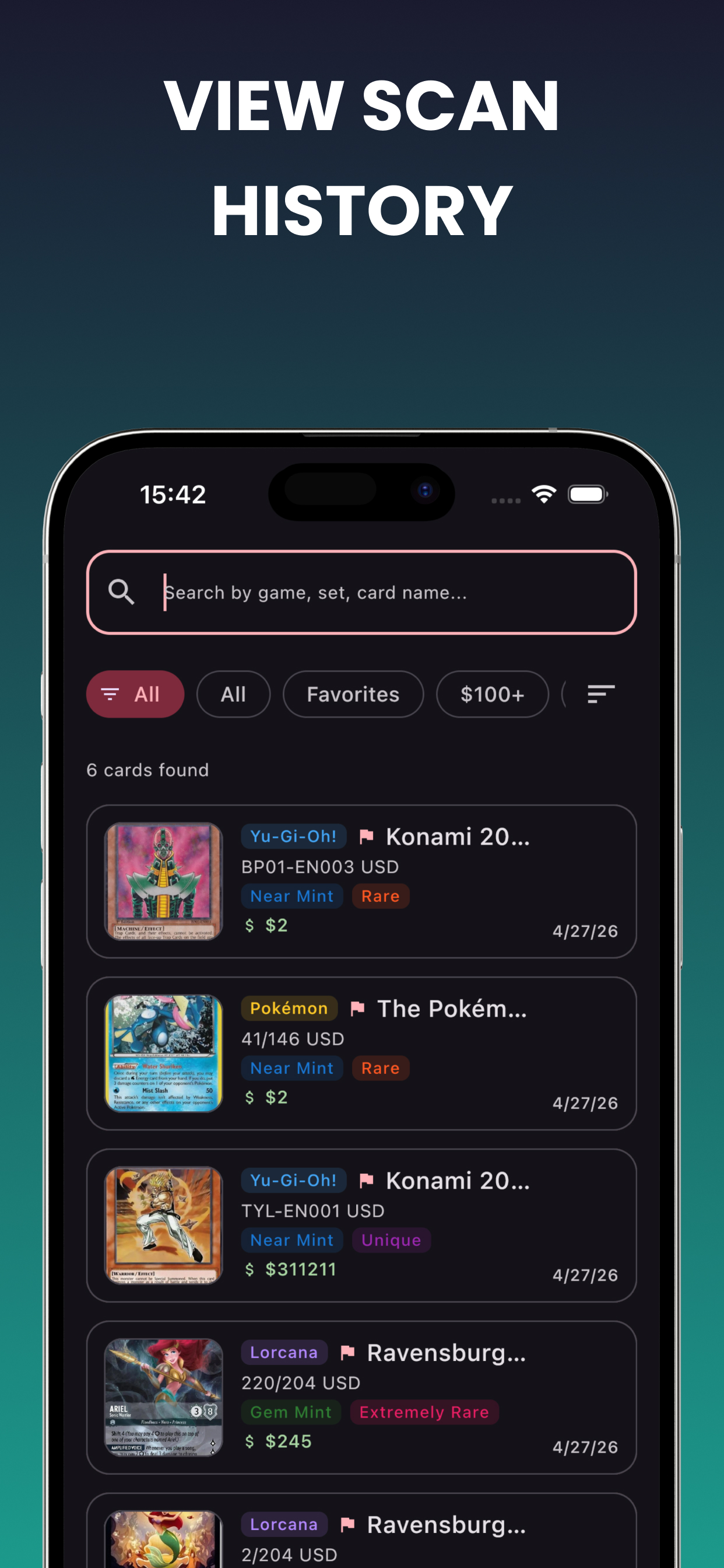 Holomint: TCG Card Scanner