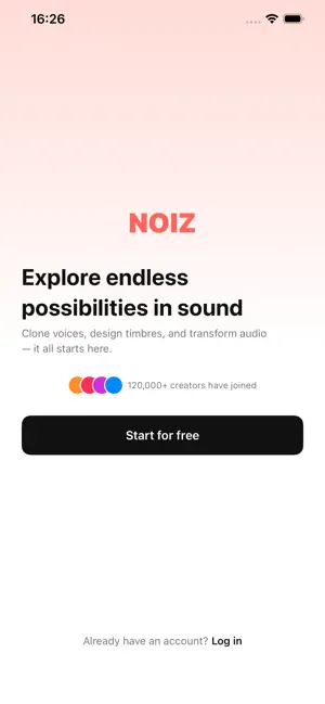Noiz - Al Audio Studio iPhone screenshot 1