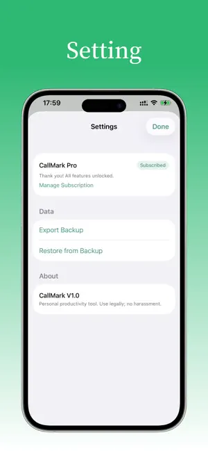 CallMark - Mark · Follow up screenshot 2