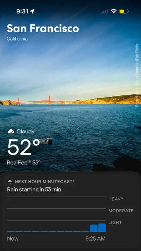 Yahoo Wetter screenshot 1 of 8