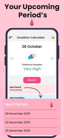 Ovulation: Period Calculator iPhone screenshot