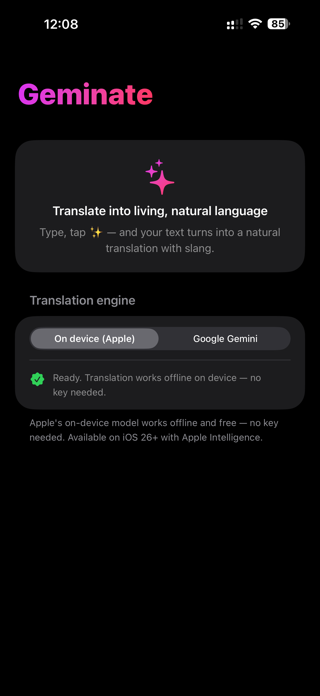 Geminate – AI Keyboard Screenshot 5 of 6