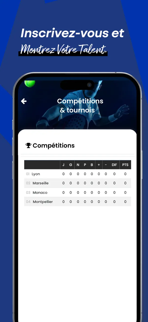 Screenshot #1 pour AMIENS PADEL
