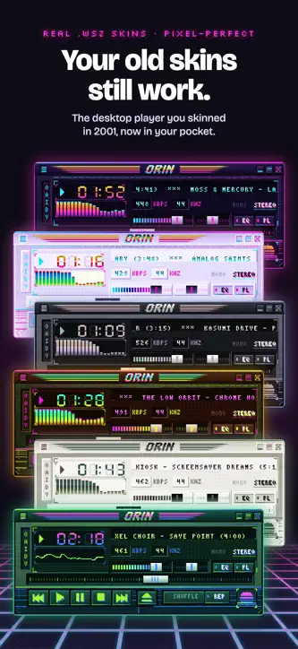 Orin: Retro MP3 & FLAC Player screenshot 1