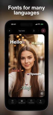 Text on Photos & Video: Fontee iPhone screenshot