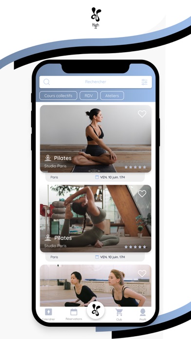 High pilates studio Screenshot