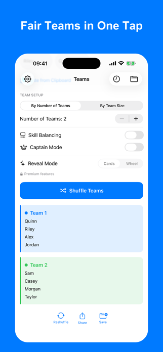Random Team Generator - Splitr Screenshot 1 of 5
