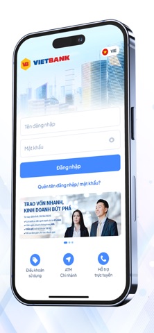 Vietbank DigiBiz iPhone screenshot