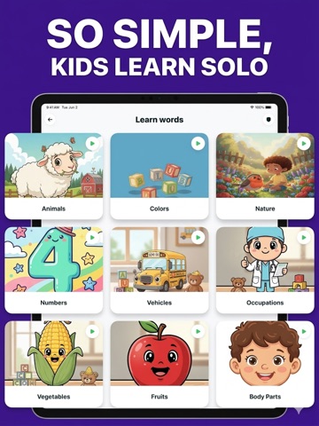 Spanish for Kids: Learn & Play iPad screenshot