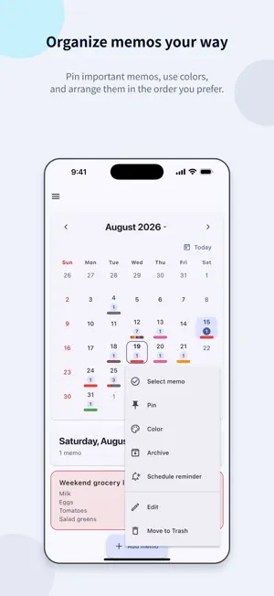 SteadyMemo: Calendar Notes screenshot 2