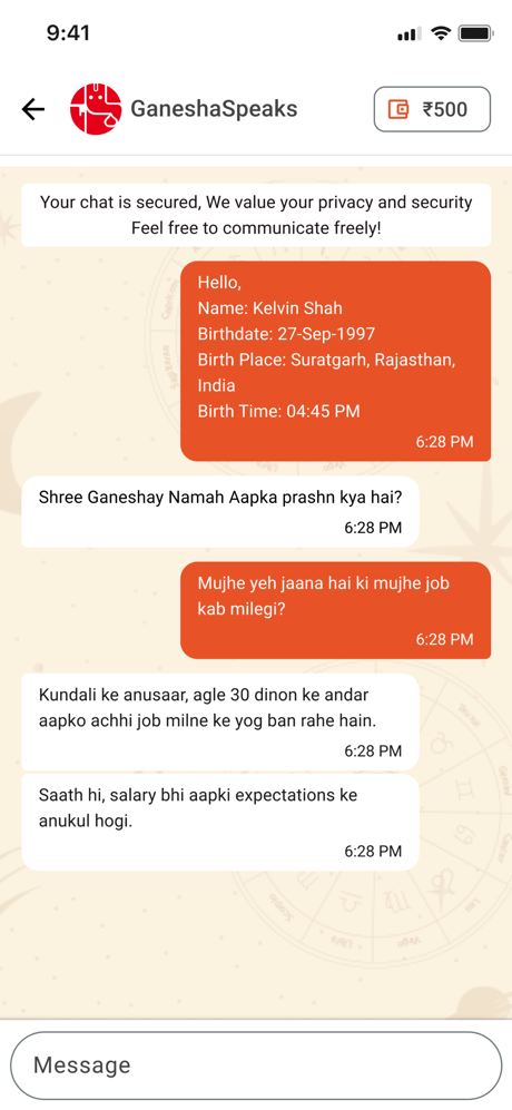 GaneshaSpeaks - Astrology Chat screenshot 3