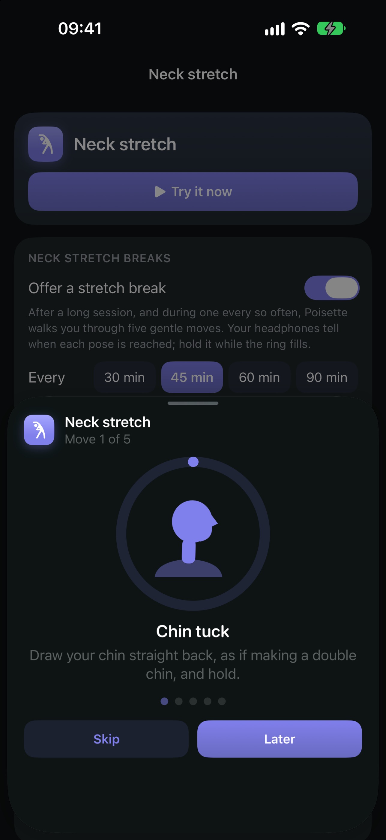 Screenshot 3 of Poisette: Posture Coach