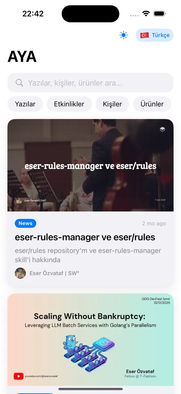 #2. AYA - Open Software Network (iOS) Podle: Alp Ozcan