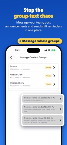 Restaurant Staff Scheduler Screenshot 9 of 10