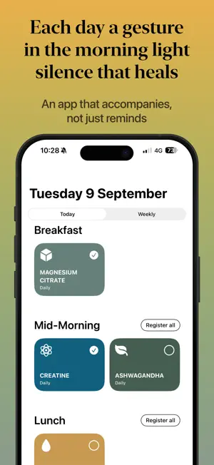 Enhancers: Supplement Tracker screenshot 1