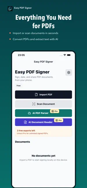 Easy PDF Signer App Store screenshot