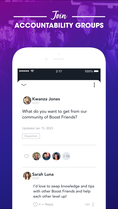 Kwanza Jones Boost Friends Screenshot