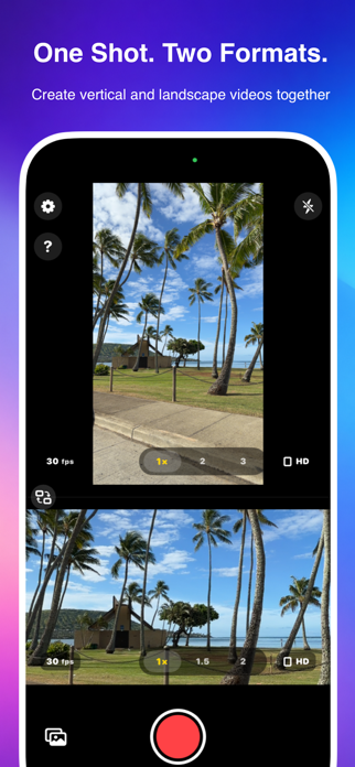 2Frame - Dual Camera Recorder Screenshot 1 of 3