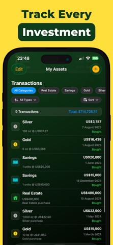 Net Worth Tracker : Assets Screenshot 5 of 6