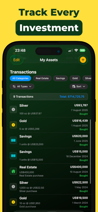 Net Worth Tracker : Assets Screenshot 5 of 6
