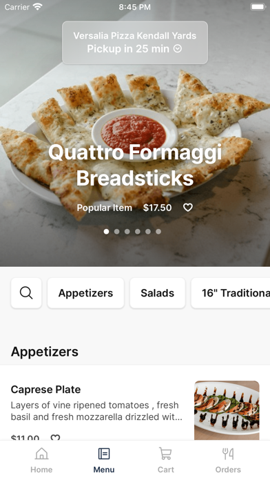 Versalia Pizza iPhone screenshot 2 - Food & Drink app