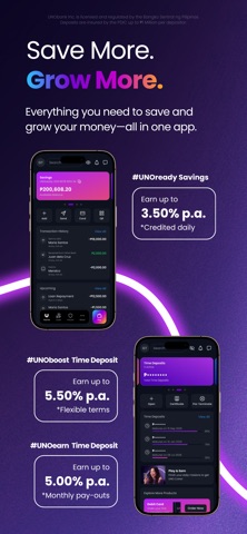 UNO Digital Bank: Save & Grow iPhone screenshot 3