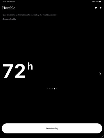 Humble - Fasting App iPad screenshot