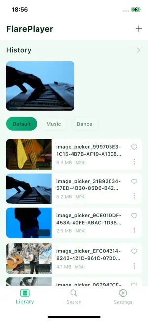 FlarePlayer - Video Player iPhone screenshot 1
