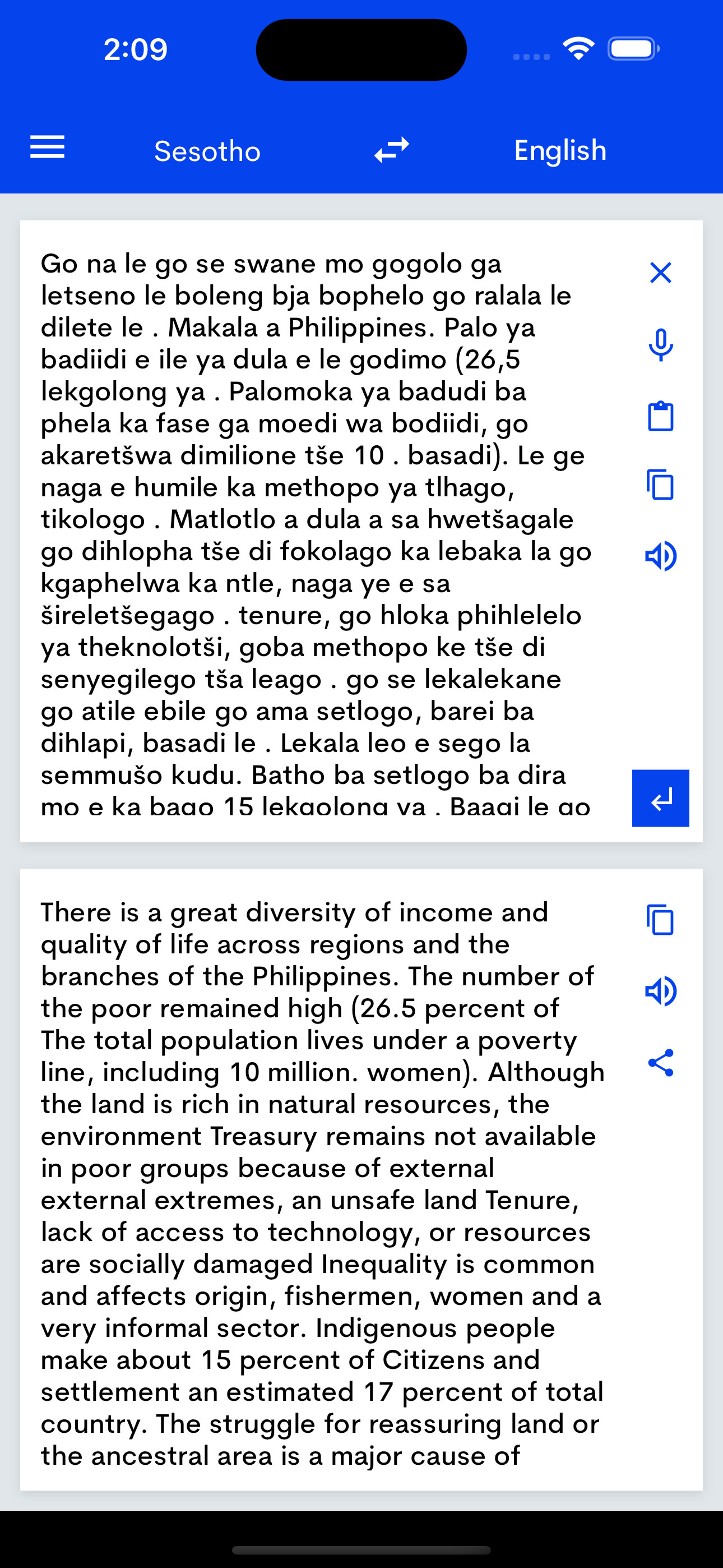 Sesotho to English Translator