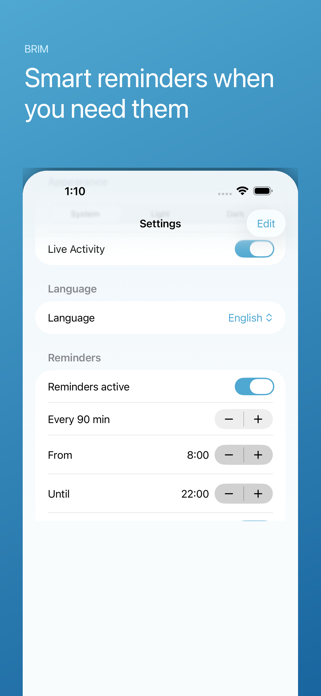 Brim - Smart Water Tracker Screenshot 5 of 6