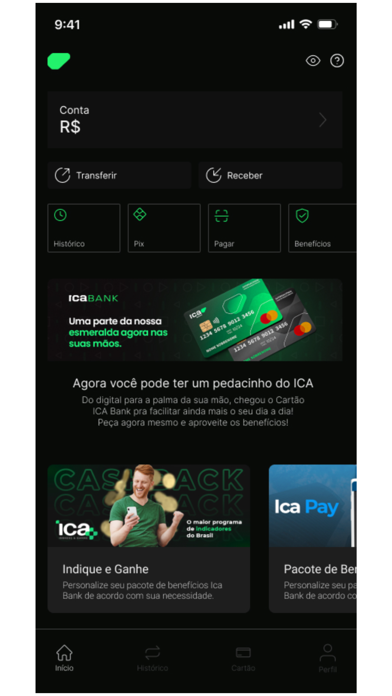 ICA BANK: Conta Digital e PIX Screenshot