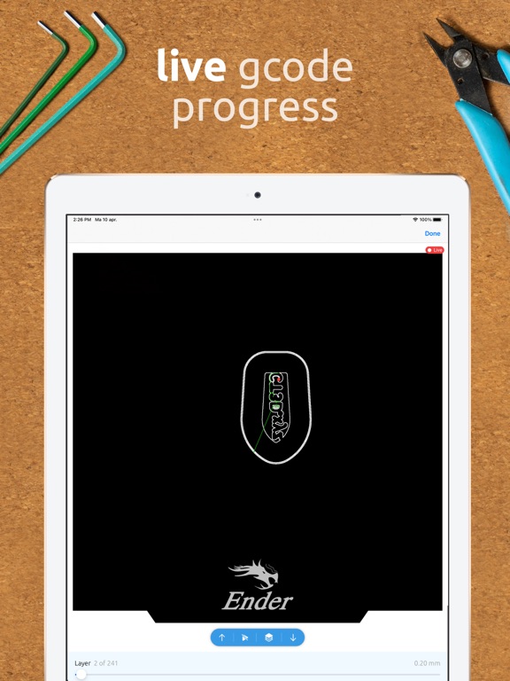 OctoApp for OctoPrint/Klipper iPad screenshot 8 - Productivity app