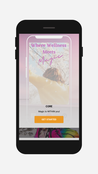 CORE Unique Wellness app screenshot