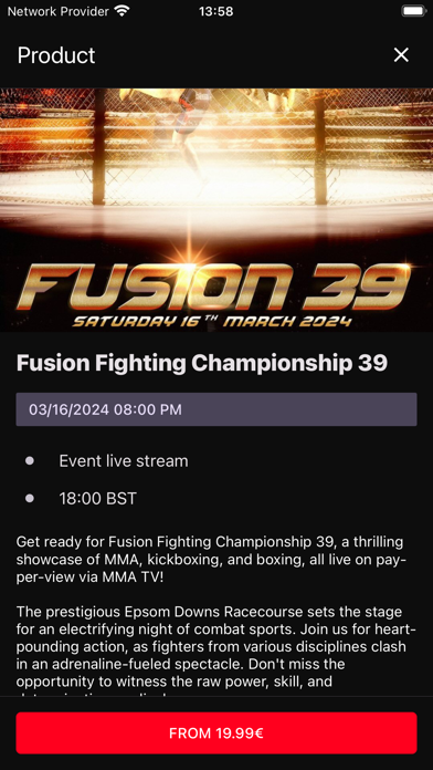 MMA TV Screenshot