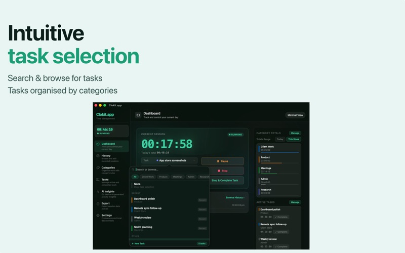 Clokit - Time Management screenshot