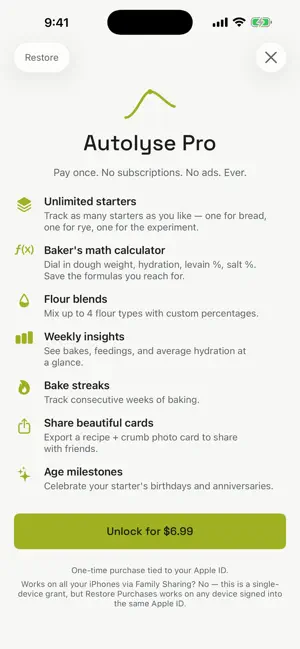 Autolyse: Sourdough Tracker screenshot 3