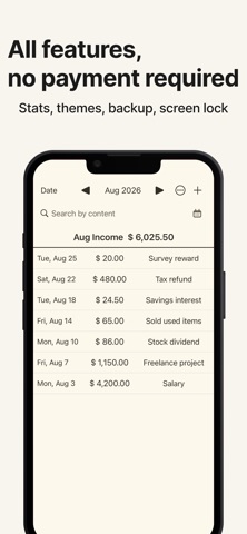 IncomeMon - Income Tracker Screenshot 1 of 6