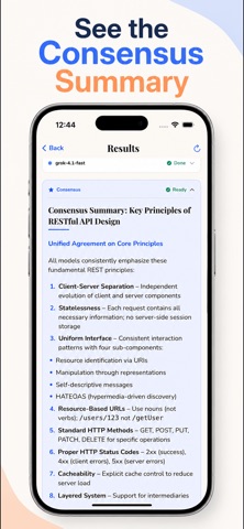 Parallax: Compare AI Models iPhone screenshot
