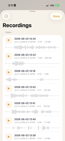 nymic iPhone screenshot