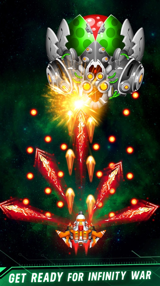 #4. Galaxy Attack: Space Shooter (iOS) By: GAU TECHNOLOGY LTD.
