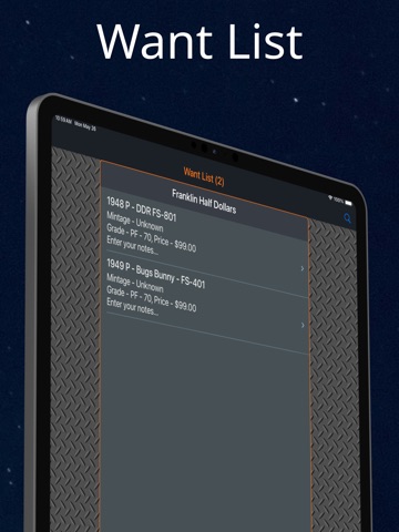 Franklin Half Dollar iPad screenshot