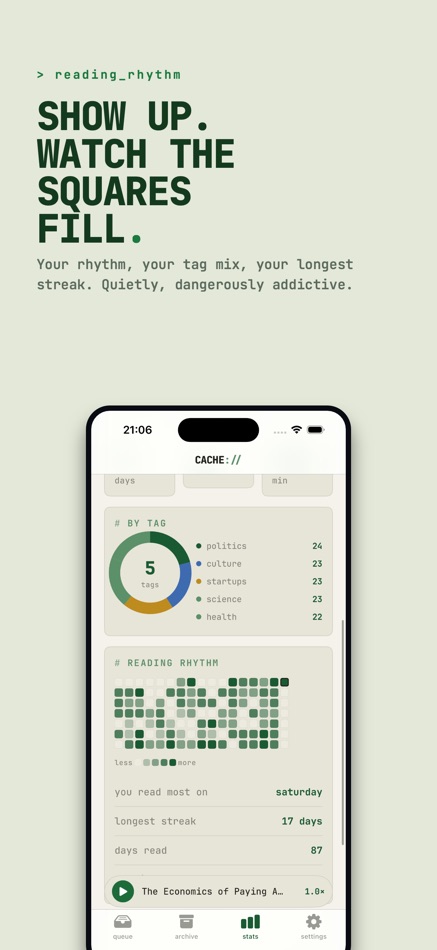 #9. Read Later Offline : CACHE (iOS) Por: Aneesh Pradeep