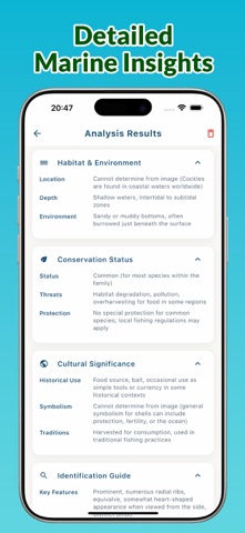 Sea Shell Identifier: Sea Lens screenshot