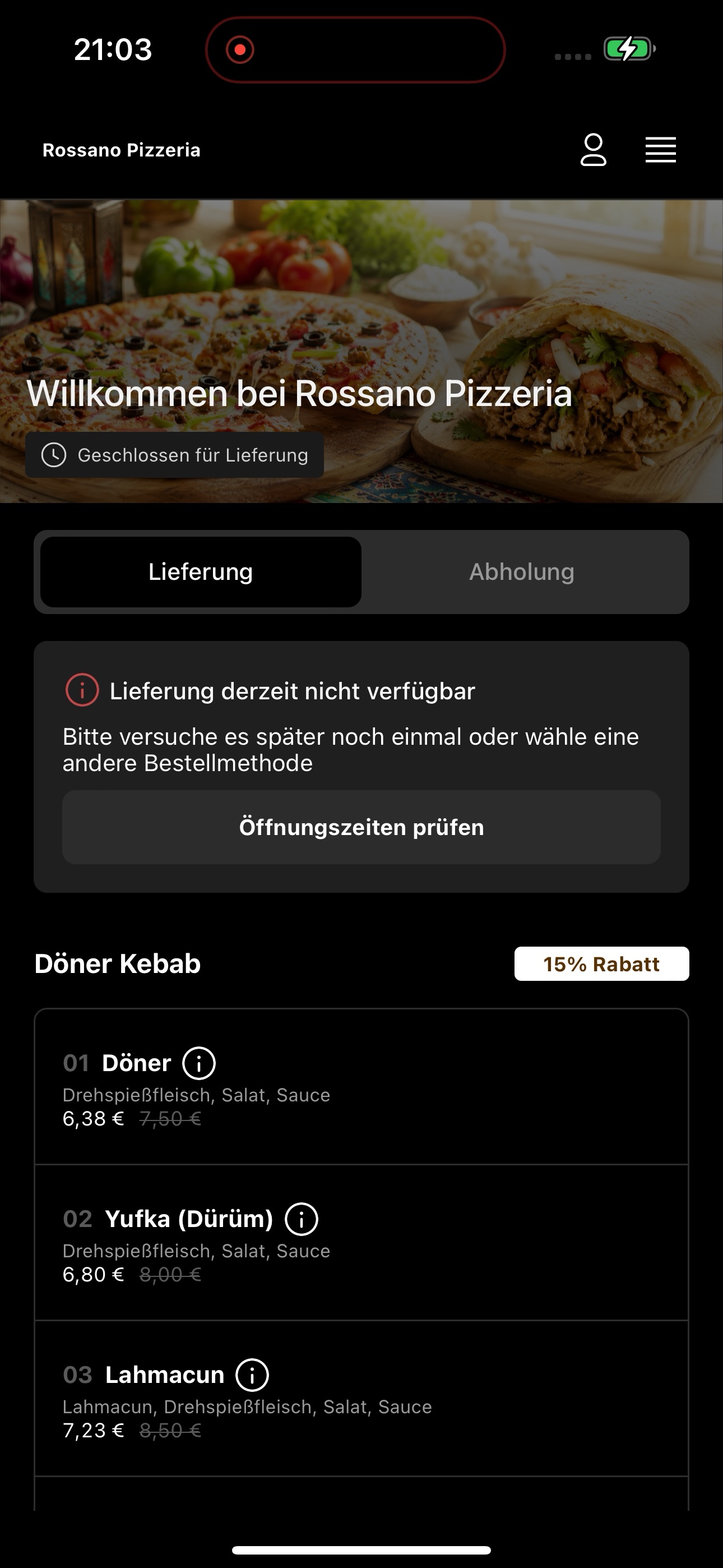 Screenshot 3 of Rossano Pizzeria