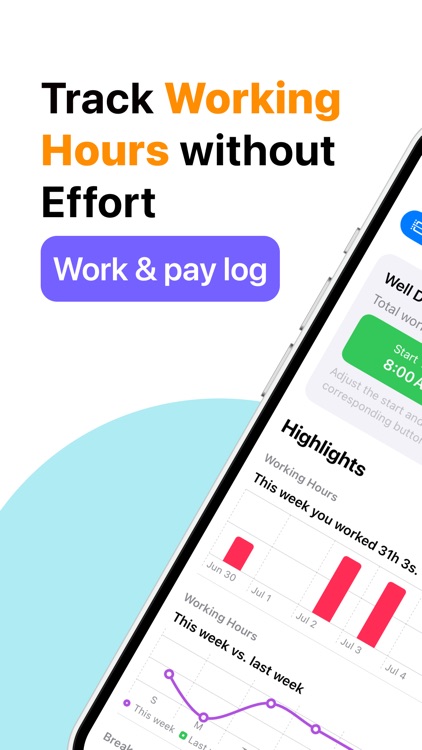 Clock in and out Hours-Tracker