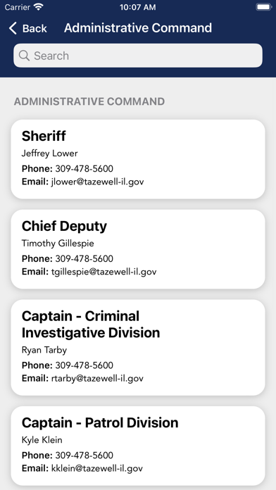 Tazewell County Sheriff IL Screenshot