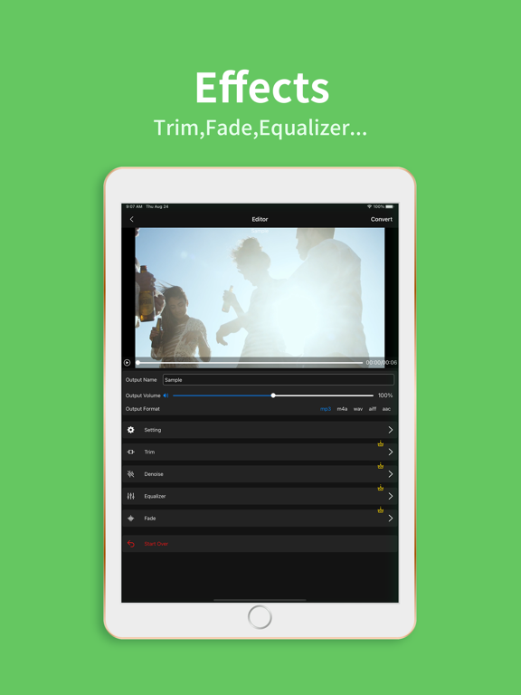 Any MP3 Converter -Extract MP3 iPad screenshot 5 - Music app